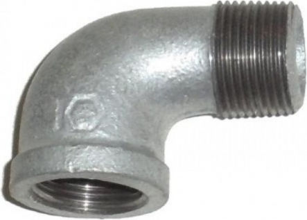 Atusa Pipe Elbow Fittings Male Female Black 1/2''