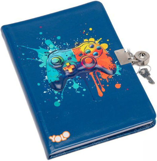 Yolo Notebook A5 Ruled with Padlock Blue (Μiscellaneous Designs)