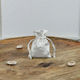 Satin Pouch Set 10 Pieces 7.6x10cm White