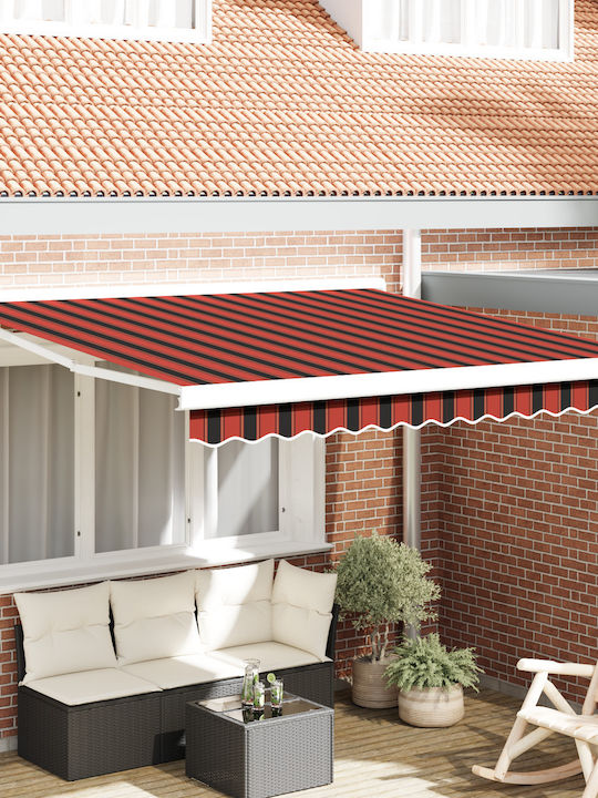 vidaXL Τέντα Βεράντας Πορτοκαλί 3x2.5m