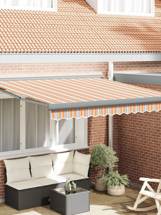 vidaXL Τέντα Βεράντας Πορτοκαλί 3x2.5m