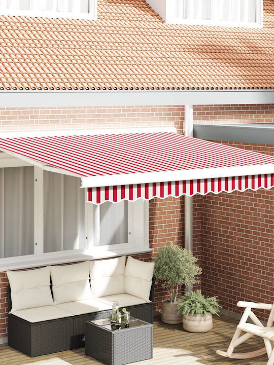 vidaXL Τέντα Βεράντας Κόκκινη 3x2.5m