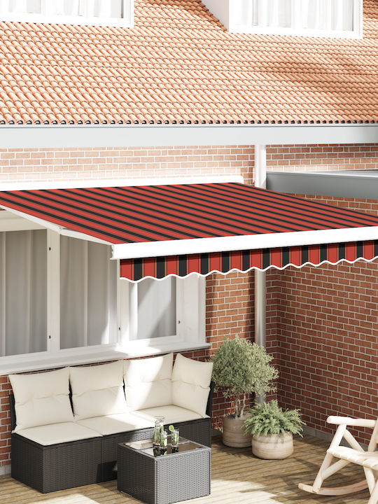 vidaXL Τέντα Βεράντας Πορτοκαλί 3x2.5m