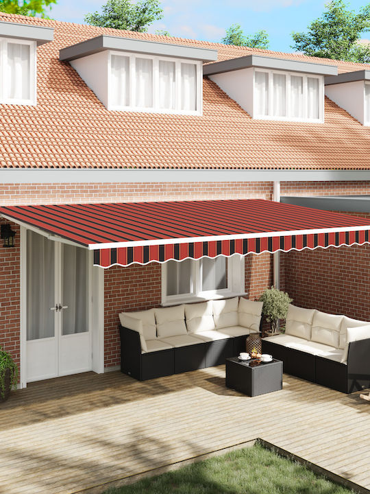 vidaXL Zelt Terrasse mit LEDs Gelb 5x3.5m
