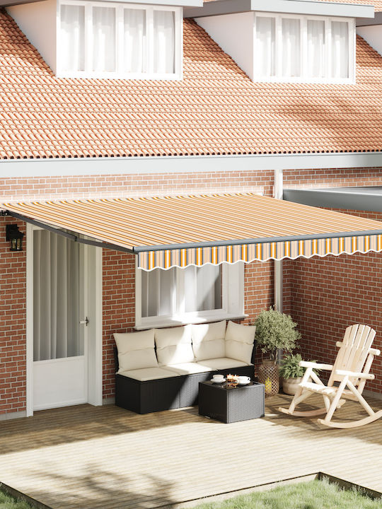 vidaXL Zelt Terrasse mit LEDs Bunt 4x3.5m