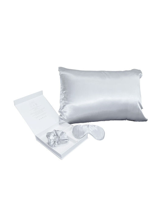 Melinen Pure Kissenbezug-Set mit Umschlagumschlag Silver 50x70cm.