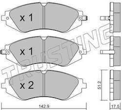 Τακακια Εμπρ Chevrolet Lacetti-nubira-daewoo Lacetti-lanos-l 3030-199 Τακακια Εμπρ Chevrolet Lacetti-nubira-daewoo Lacetti-lanos-l 3030-199