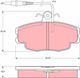 Brake Pads Front Citroen ZX N2 91->97 10481-4377