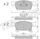 Bremsbeläge Opel Corsa E 14- Ate System 10590-199