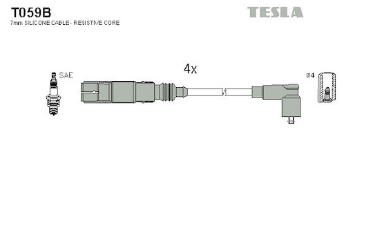 Set of Spark Plugs for Seat Ibiza III 1.6 Leon-Toledo II-Octavia 1.6 T059b-356