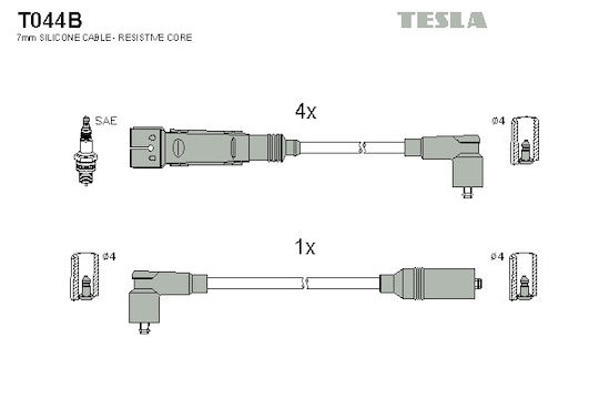 Σετ Μπουζ Δια Seat Ibiza 1.0-1.3 93- Golf 1.0-1.3-1.8 Jetta T044b-356