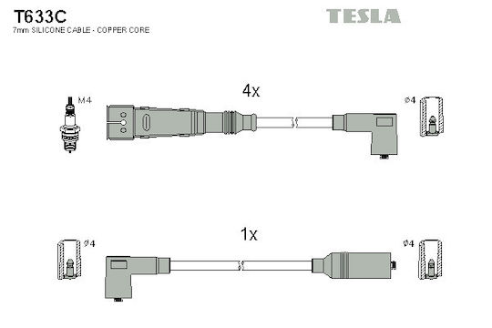 Σετ Μπουζ Δια Seat Cordoba 1,6 96-99 Octavia 1.6 96 T633c-356