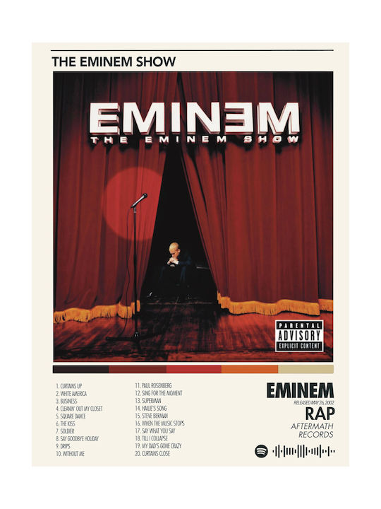 Music Poster Eminem Eminem Show Ms073 30cm X 40cm