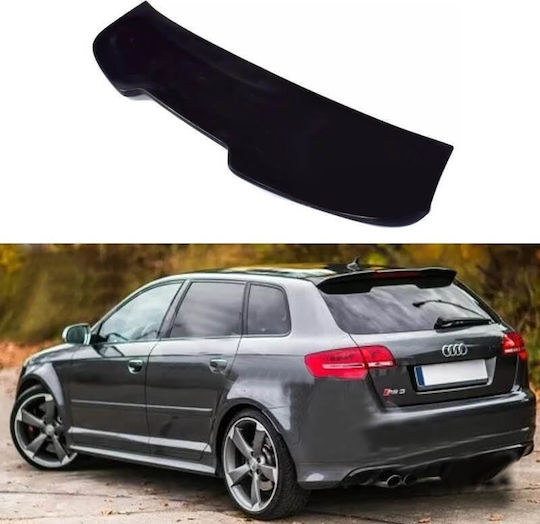 Car Rear Spoiler Roof Audi A3 8p Sportsback 5d 03-11 Rs3 Look Glossy Black Abs Plastic