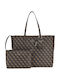 Set Damentasche Schultertasche Schwarz