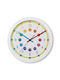 HAMA HAMA Wanduhr Glas Weiß Ø30cm