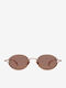 Projekt Produkt Unisex Sunglasses with Rose Gold Metal Frame and Pink Lens 498745