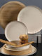 Espiel Tuscany White Ceramic Dinnerware Set 18pcs