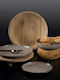 Espiel Tuscany Brown Ceramic Dinnerware Set 18pcs