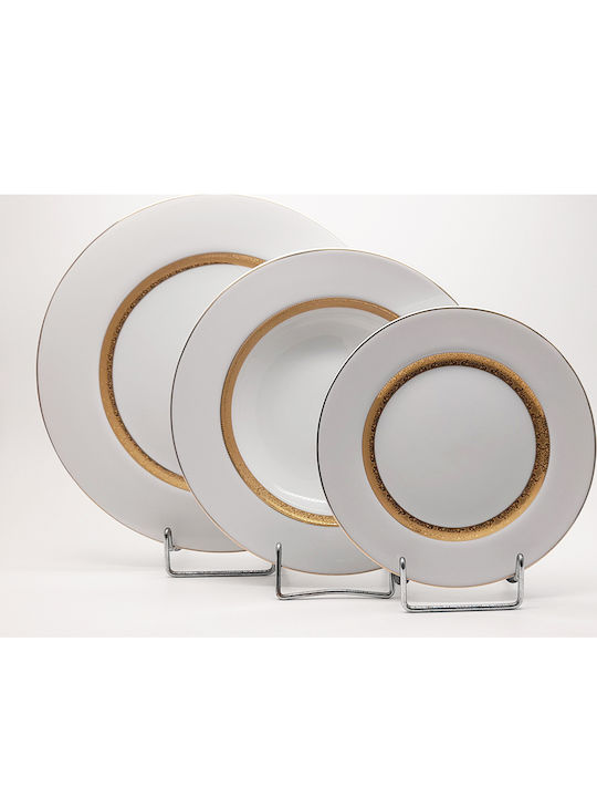 Christinholm Gold Porcelain Dinnerware Set 20pcs
