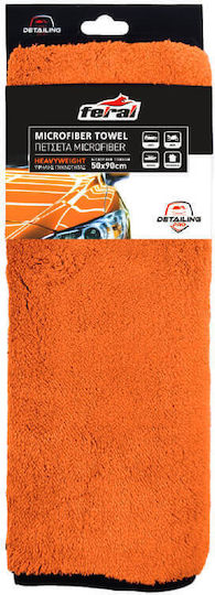 Πετσέτα Microfiber Feral Detailing Pro Heavyweight 50x90cm 1200gsm Πορτοκαλί 1 Τεμάχιο Universal Fεrαl