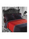 Mc Decor Duvet Cover Set Queen with 2 Pillowcases 230x250 Red
