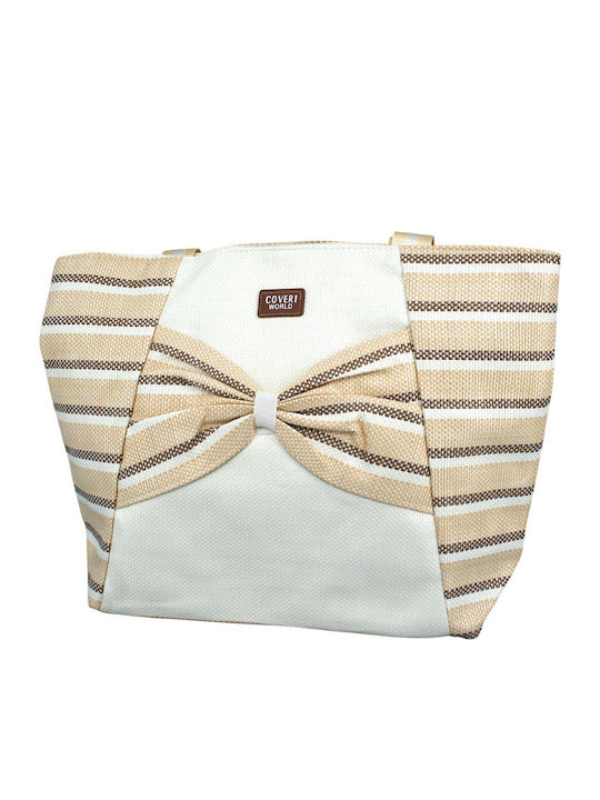 Makwedding Wicker Beige Beach Bag
