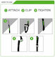Curea Atlas G-hook 26mm X 1.2m Neagră Pereche Ox306 Oxford