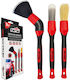 Feral Cleaning Brushes for Interior Plastics - Dashboard Car 3pcs