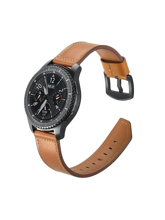 Λουράκι Δερματίνης Καφέ (Galaxy Watch (46mm) / Gear S3)