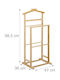 Relaxdays Floor Garment Rack made of Bamboo Brown 47x36x98.5cm