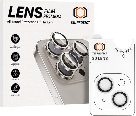 Tel Protect Camera Protection Tempered Glass Transparent for the Iphone 14, Iphone 14 Plus, Iphone 16e