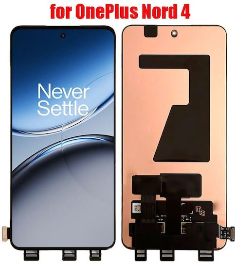 O ecran OLED cu Mecanism Tactil pentru OnePlus Nord 4 CPH2663 (Negru)