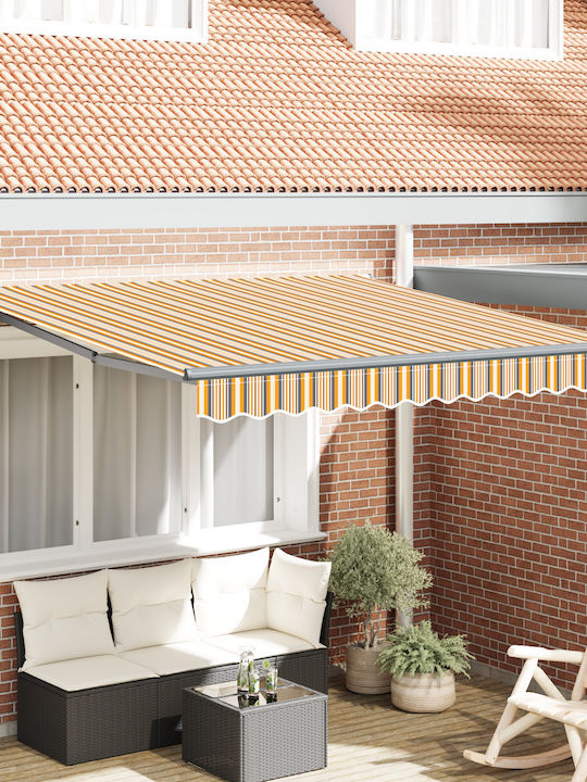 vidaXL Τέντα Βεράντας Κίτρινη 3x2.5m