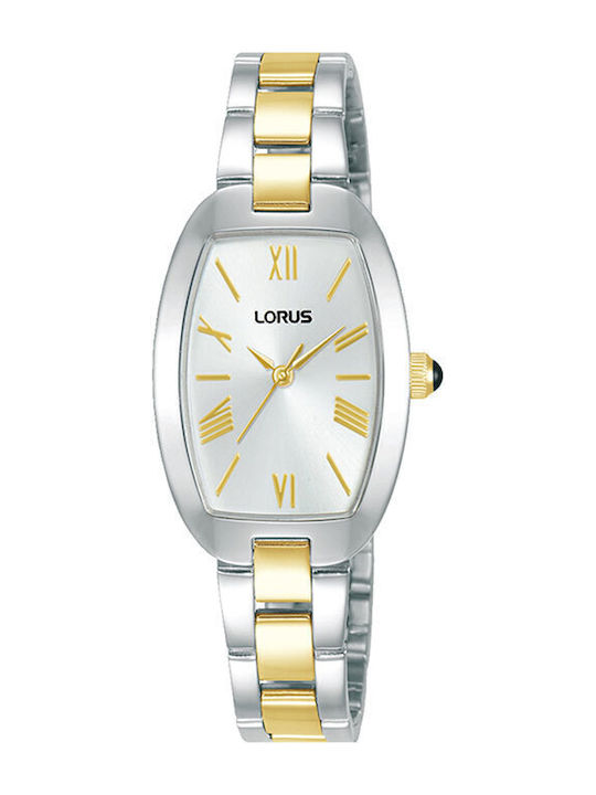 Lorus Γυναικείο Ρολόι 22.5mm Μπαταρίας με Ασημί Μεταλλικό Μπρασελέ