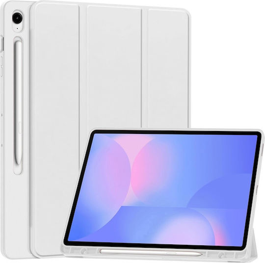 Husă Tabletă Samsung Galaxy Tab S10 FE Plus Suport Stilou Funcție Sleep Wake Skdr Flex Trifold Gri Set Autocolant