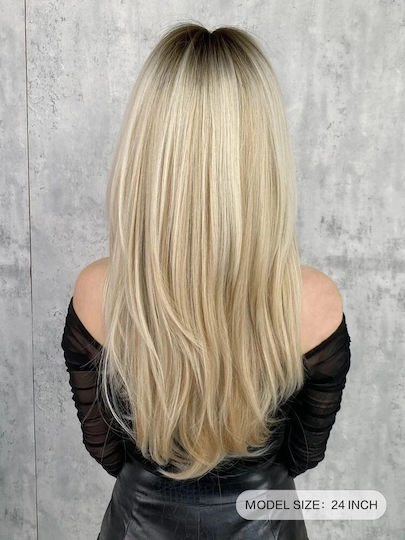 Hair Duty Περούκα με Συνθετική Τρίχα σε Ξανθό Χρώμα 64cm