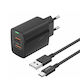 Foneng Φορτιστής με 2 Θύρες USB-A και Καλώδιο U...