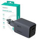 Aukey Charger Without Cable with USB-A Port and 2 USB-C Ports 67W Power Delivery / Quick Charge 5.0 Gray (PA-C3)