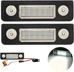 Skoda Octavia Ii Roomster Licence Plate Lamps Led 550lm 2pcs