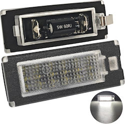 Peugeot Citroen Fiat Lancia Licence Plate Lamps Led 2 Units Peugeot Citroen Fiat Lancia Licence Plate Lamps Led 2 Units