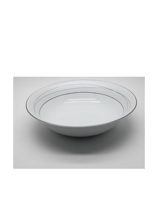 Christinholm Porcelain Salad Bowl Silver