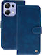 Wonder Wallet Δερματίνης / Σιλικόνης Navy Μπλε (Redmi Note 13 4G)