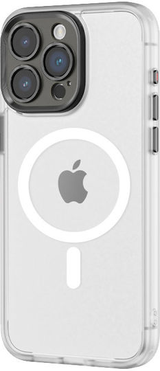 Rock Umschlag Rückseite Silikon Weiß (iPhone 15 Plus / 16 Plus)