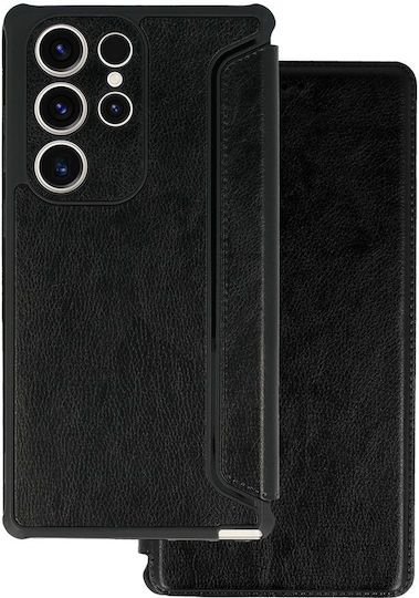 Razor Книга Кожа Черен (Galaxy S25)