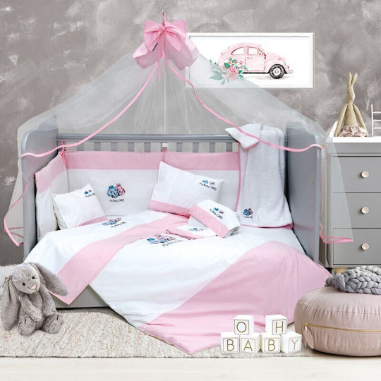 Mc Decor Σет За Количка Розов 6бр