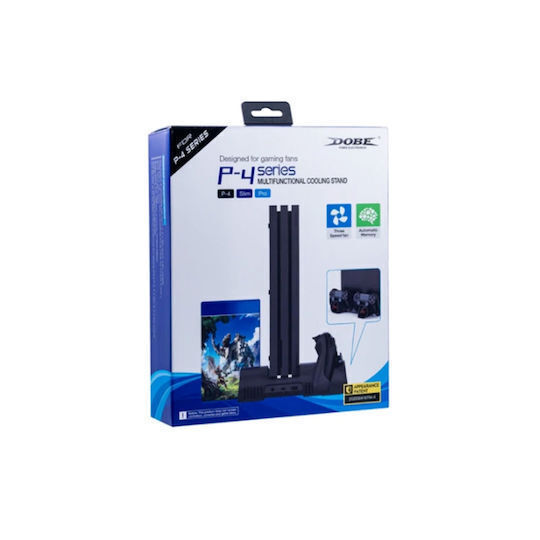 Dobe Βάση Φόρτισης 2 Χειριστήρια Ps4 Μαύρη 37895430