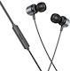 Borofone Bm93 In-ear Handsfree Headphones with Connector 3.5mm Gray