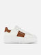 Γυναικεία Sneakers White Brown