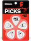 D'addario 1cwh2-10js Joe Satriani Signature White Thin Picks Packaging 10 Pieces